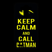 Coque Personnalisée Lg G4 Keep Calm Call Batman Noir