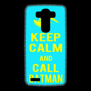 Coque Personnalisée Lg G4 Keep Calm Batman Cyan