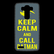 Coque Personnalisée Lg G4 Keep Calm Call Batman Gris