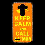 Coque Personnalisée Lg G4 Keep Calm Call Batman Orange