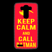 Coque Personnalisée Lg G4 Keep Calm Call Batman Rouge