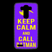 Coque Personnalisée Lg G4 Keep Calm Call Batman Violet