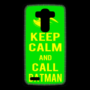 Coque Personnalisée Lg G4 Keep Calm Call Batman Vert