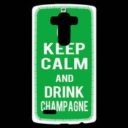 Coque Personnalisée Lg G4 Keep Calm Drink champagne Vert