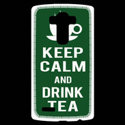 Coque Personnalisée Lg G4 Keep Calm Drink Tea Vert