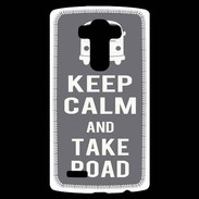 Coque Personnalisée Lg G4 Keep Calm Take Road Gris