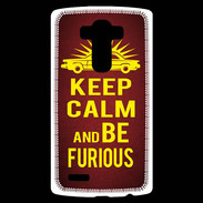 Coque Personnalisée Lg G4 Keep Calm and Be Furious Rouge