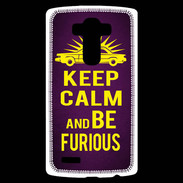Coque Personnalisée Lg G4 Keep Calm and Be Furious Violet