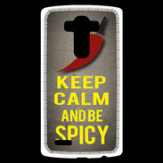 Coque Personnalisée Lg G4 Keep Calm and Be Spicy Gris
