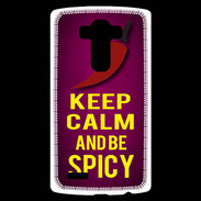 Coque Personnalisée Lg G4 Keep Calm and Be Spicy Rose