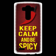 Coque Personnalisée Lg G4 Keep Calm and Be Spicy Rouge
