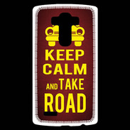 Coque Personnalisée Lg G4 Keep Calm and Take o road 2 Rouge