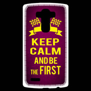 Coque Personnalisée Lg G4 Keep Calm and Be the First Rose