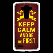 Coque Personnalisée Lg G4 Keep Calm and Be the First Rouge
