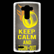 Coque Personnalisée Lg G4 Keep Calm and Burn Out Gris