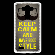 Coque Personnalisée Lg G4 Keep Calm and Have a good Style Gris