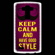Coque Personnalisée Lg G4 Keep Calm and Have a good Style Rose