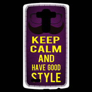 Coque Personnalisée Lg G4 Keep Calm and Have a good Style Violet