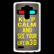 Coque Personnalisée Lg G4 Keep Calm and See your life 3D Gris
