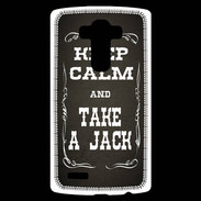 Coque Personnalisée Lg G4 Keep Calm and Take Jack Gris