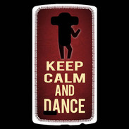 Coque Personnalisée Lg G4 Keep Calm and Dance Rouge