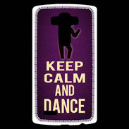 Coque Personnalisée Lg G4 Keep Calm and Dance Violet