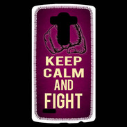 Coque Personnalisée Lg G4 Keep Calm and Fight Rose