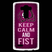 Coque Personnalisée Lg G4 Keep Calm and Fist Rose