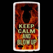 Coque Personnalisée Lg G4 Keep Calm and Grenade Feu