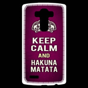 Coque Personnalisée Lg G4 Keep Calm and Hakuna Matata rose