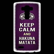 Coque Personnalisée Lg G4 Keep Calm and Hakuna Matata Violet