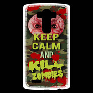 Coque Personnalisée Lg G4 Keep Calm and Kill Zombies camouflage