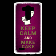 Coque Personnalisée Lg G4 Keep Calm and Make cake Rose