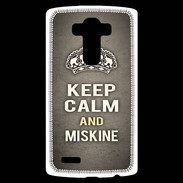 Coque Personnalisée Lg G4 Keep Calm and Miskine Gris