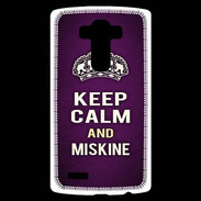 Coque Personnalisée Lg G4 Keep Calm and Miskine Violet