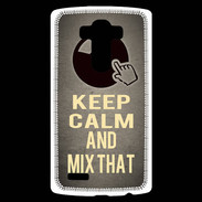 Coque Personnalisée Lg G4 Keep calm and Mix That Gris