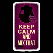 Coque Personnalisée Lg G4 Keep Calm and Mix That Rose