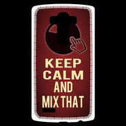 Coque Personnalisée Lg G4 Keep Calm and Mix That Rouge