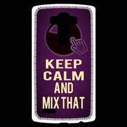 Coque Personnalisée Lg G4 Keep Calm and Mix That Violet