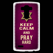 Coque Personnalisée Lg G4 Keep Calm and Pray jewish Rose