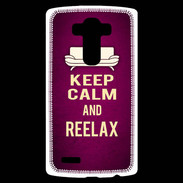 Coque Personnalisée Lg G4 Keep Calm and Reelax Rose