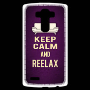 Coque Personnalisée Lg G4 Keep Calm and Reelax Violet