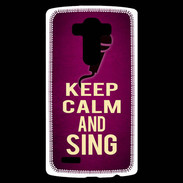 Coque Personnalisée Lg G4 Keep Calm and Sing Rose