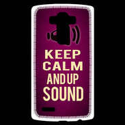 Coque Personnalisée Lg G4 Keep Calm and Up Sound Rose