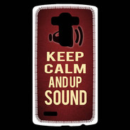 Coque Personnalisée Lg G4 Keep Calm and Up Sound Rouge