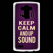 Coque Personnalisée Lg G4 Keep Calm and Up Sound Violet