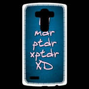 Coque Personnalisée Lg G4 LOL MDR bleu ZG