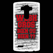 Coque Personnalisée Lg G4 Wesh Gros Rouge