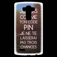 Coque Personnalisée Lg G4 Code pin rose ZG