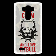 Coque Personnalisée Lg G4 Keep calm pitbull 1 ZG